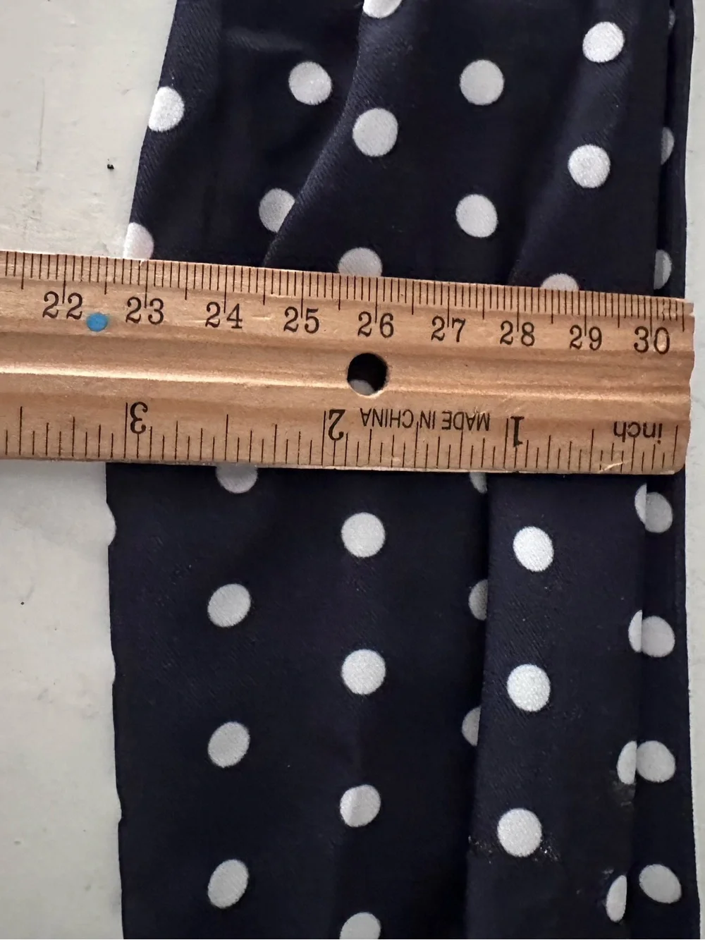 NWT Talbots Scarf Belt, Navy Polka Dot, Harness Buckle Med